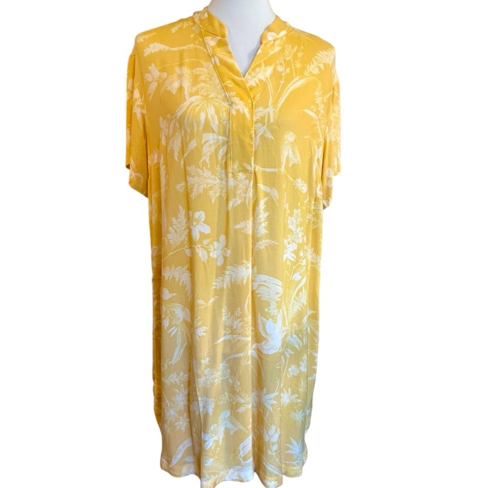 H&M Floral Yellow Dress ~ New - Picture 3 of 12